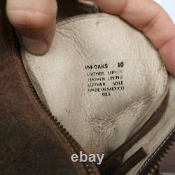 Freebird Par Steven Fm Oaks Distressed Brown Leather Lace Up Boots Mens Taille 10