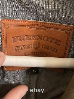Freenote Cloth Riders Veste En Toile Cirée Détresse Grande Fabriquée Aux États-unis