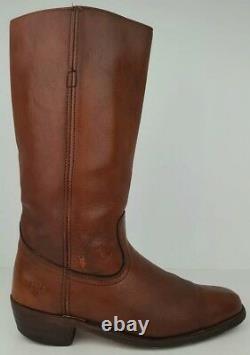 Frye Hommes Taille 10 D Marron Décontraction Cuir Tall Western Cowboy Bottes 12.5