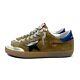 Golden Goose Superstar Distressed Suede And Leather Brown Sneakers Taille 42