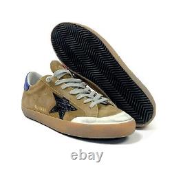 Golden Goose Superstar Distressed Suede And Leather Brown Sneakers Taille 42