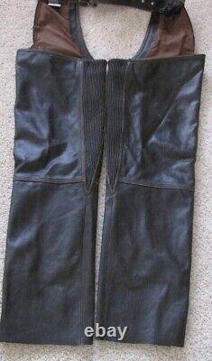 Harley Davidson GRANDS HOMMES Chaps en cuir marron vieilli BILLINGS taille LARGE 98180-95VM