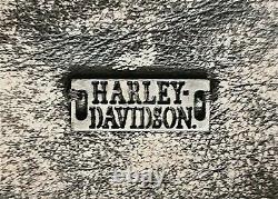 Harley Davidson Hommes Brown Cuir Détresse 1 Skull Moto Riding Biker Veste L