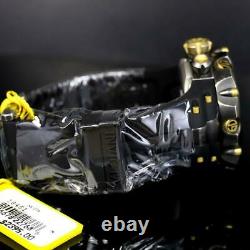Invicta Reserve Venom Gen II Swiss Made Distressed Black Gold Mop 52mm Watch New