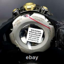Invicta Reserve Venom Gen II Swiss Made Distressed Black Gold Mop 52mm Watch New