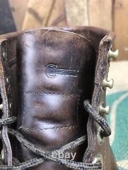 LL Bean Chippewa Katahdin Iron Détressed Work Service Bottes Taille 7,5 D