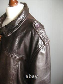 Leather Biker Jacket 48 46 XXL Bombardier John Rocha Designers Debenhams