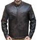 Leder Jacke Captain America Guerre Civile Steve Rogers Brown Distressed Jacke