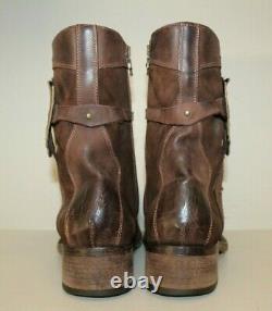Mark Nason Amplify Rock Boots Sz 10 Us Distressed Brown Studded Made In Italy