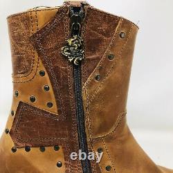 Mark Nason Rock Never Dies Distressed Studded Detail Boots Italie Taille 10