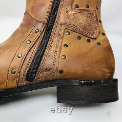 Mark Nason Rock Never Dies Distressed Studded Detail Boots Italie Taille 10