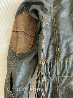 Matchless Mens Jacket Large Ltd Edition Cotton Ciré Distressed Replica 1933