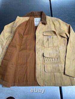Nouvelle veste de tir en toile américaine lourde et usée pour homme Ralph Lauren taille L 46 pouces