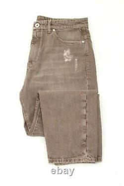 Nwt $1145 Brunello Cucinelli Jeans Dérangés Pour Hommes Avec Logo Engraved Hardware A211