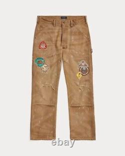 Pantalon en toile lavée et usée à coupe décontractée de POLO Ralph Lauren