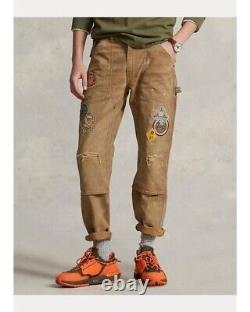 Pantalon en toile lavée et usée à coupe décontractée de POLO Ralph Lauren