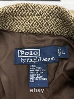 Polo Ralph Lauren Gents Grande Veste Blazer Rrl 42 Herringbone Tweed Rugby Coat