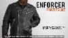 Premier Mfg Co Enforcer Men S Motorcycle Leather Jacket Distressed Black Xx Large