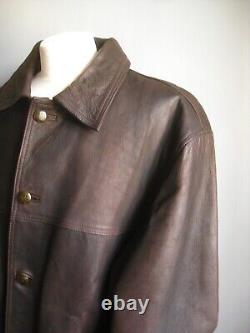 Prince Cuir Jacket 44 46 48 Coat Blazer L XL Chaud Western Cashed Rebonder