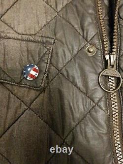 Rare Barbour Steve Mcqueen Collection Mulholland Distressed Quilted Jacket XL