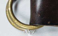 Rrl Ralph Lauren Double Rl Vintage Distressed Italie Ring O Brown Ceinture En Cuir 28