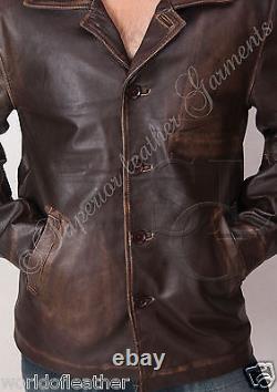 Surnaturelle Dean Winchester En Cuir Dérangé Veste Bnwt