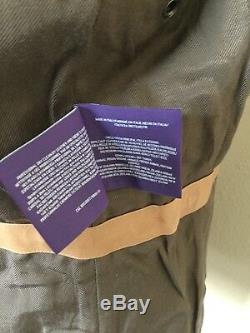 Tn-o Ralph Lauren Violet Étiquette Cuir Thornhill Jacket L Slim 4995 $ Italie