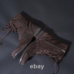 Tous les saints Montgomery Bottes en cuir suédé UK9 US10 EU43 Hommes Militaires Décontractées