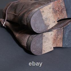 Tous les saints Montgomery Bottes en cuir suédé UK9 US10 EU43 Hommes Militaires Décontractées