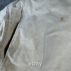 Veste Carhartt Detroit doublée en couverture J01 marron 44 Reg 14806 USA Distressed Vtg