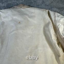 Veste Carhartt Detroit doublée en couverture J01 marron 44 Reg 14806 USA Distressed Vtg