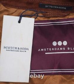 Veste Scotch & Soda pour homme taille M en cuir suédé 100% Amsterdams Blauw