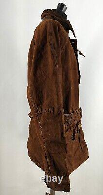 Veste ceinturée en daim Polo Ralph Lauren taille M, neuf, prix de vente conseillé de 1 499 £