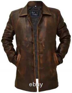 Veste de motard en cuir usée surnaturelle de Dean Winchester de Supernatural