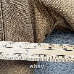 Veste de travail Carhartt Duck Taille M/L Vintage Tan fortement usée doublée de couverture