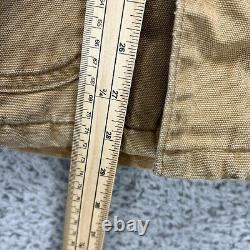 Veste de travail Carhartt Duck Taille M/L Vintage Tan fortement usée doublée de couverture