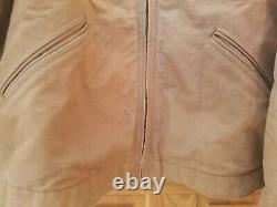 Veste doublée Carhartt beige J01 marron 44 régulier brodé Detroit usé