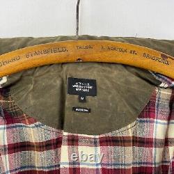 Veste en cire Jack Spade pour homme, marron moyen, taille moyenne, style motard militaire