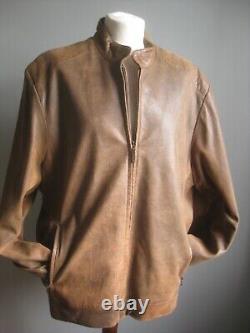 Veste en cuir Montana taille 46 48 XXL 2XL, manteau souple, décontracté, usé et léger