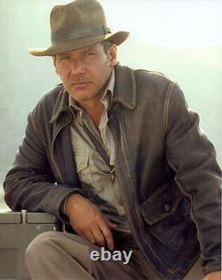Veste en cuir de vachette véritable marron vieilli pour homme Indiana Jones Harrison Ford