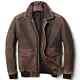 Veste En Cuir Vintage Marron Vieilli Pour Motard Café Racer Pour Hommes