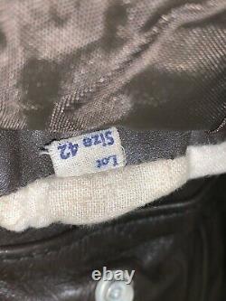 Vintage 80's Schott USA Numéro Is674ms Distressed Leather Jacket Taille 42 / L