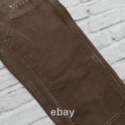 Vintage Carhartt Double Genou Toile Pantalon De Travail Jeans Détressed Wip Avant 29