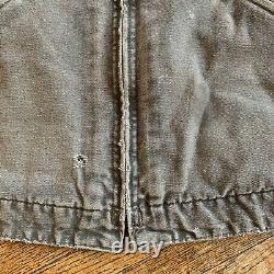 Vintage Carhartt J97 Brown Men XL Distressed Sandstone Detroit Lined Jacket États-unis