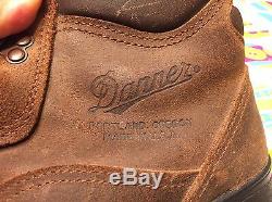 Vintage Danner Goretex Distressed USA Ingénieur En Cuir Marron Randonnée Bottes 9.5 Ee