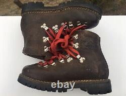 Vintage Kastinger Distressed Austria Leather Brown Mountaineering Boots S. 8-8.5
