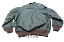Vintage LL Bean Brown Leather Jacket Taille 42 Made In USA Mint Condition 9/10