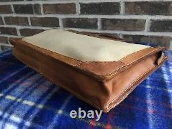 Vinture De Rare 1970s Canvas Distressed & Leather Macbook Briefcase Bag R$798