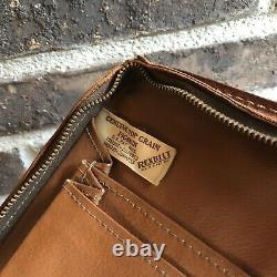 Vinture Rare Des Années 1940 Pigskin Distressed Leather Macbook Pro Briefcase Bag R$898