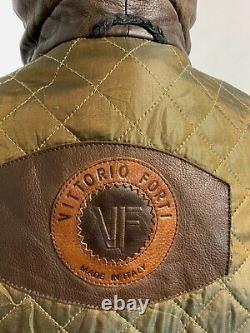 Vittorio Forti 80's Vintage En Cuir Décontraction Taille XL